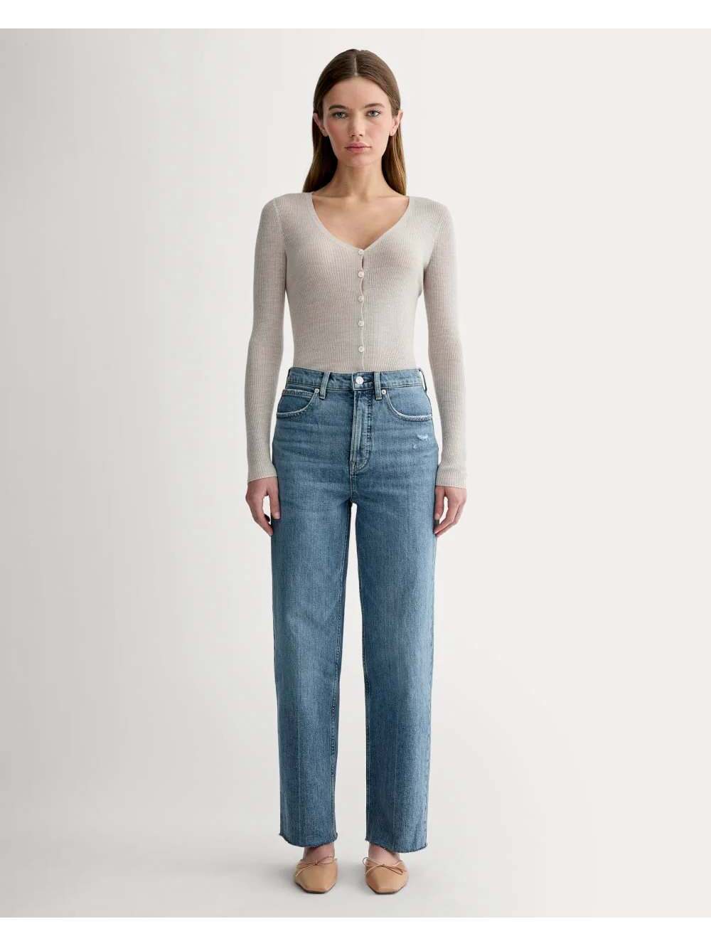 Everlane The Way High Jean Organic Cotton Women's Size 26 Boho Chic Streetwear